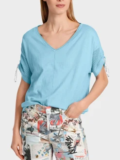 Marc Cain Pullover & Sweatshirts-ARTIKEL NICHT VERFÜGBAR light turquoise