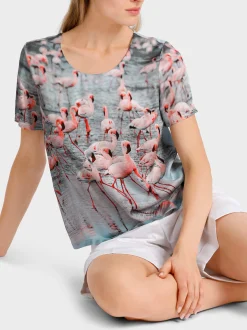 Marc Cain Blusen & Tuniken|Shirts & Tops-ARTIKEL NICHT VERFÜGBAR bright tomato