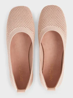 Marc Cain Schuhe-BALLERINAS MIT JACQUARDSTRICK soft rose