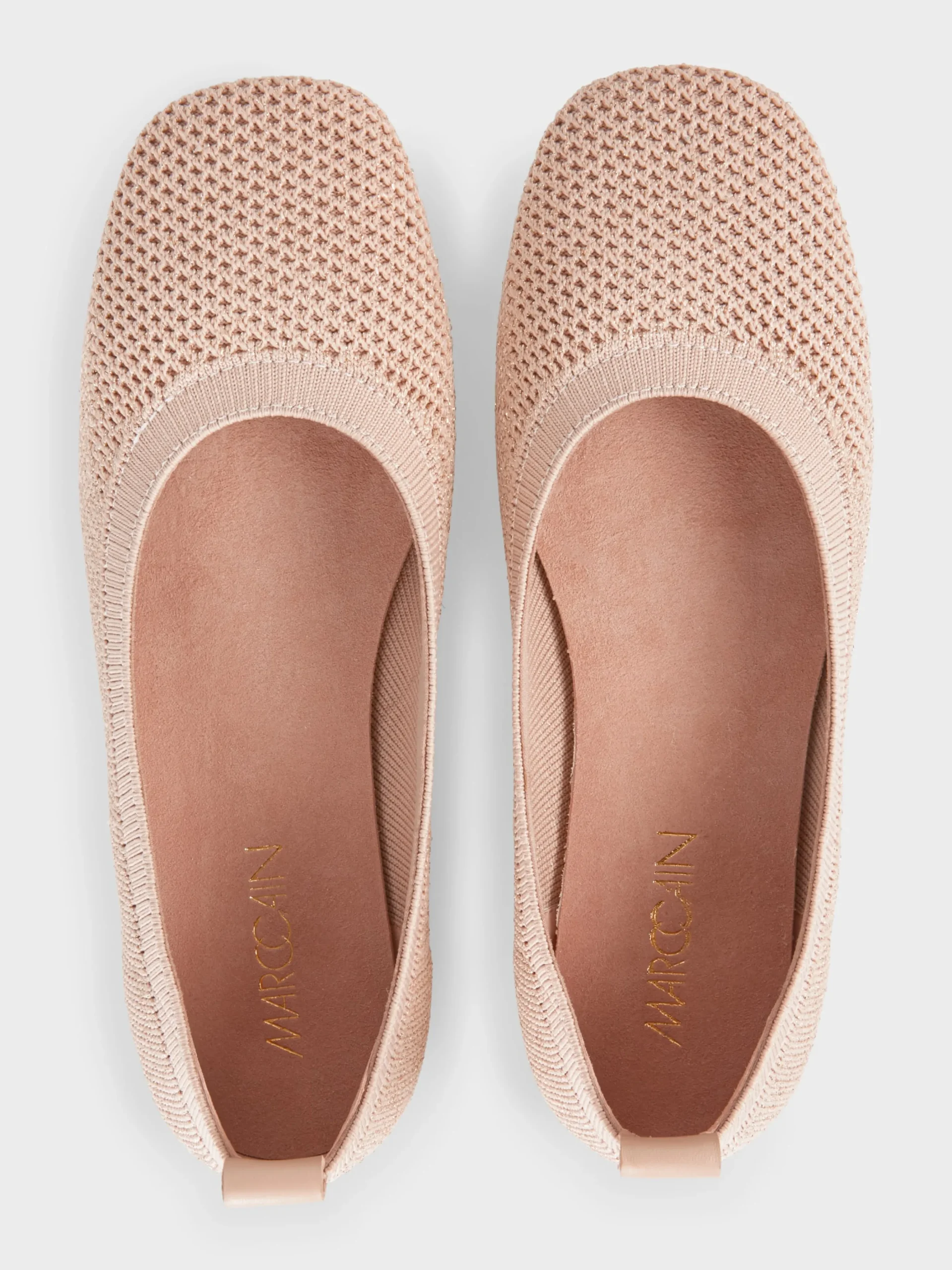 Marc Cain Schuhe-BALLERINAS MIT JACQUARDSTRICK soft rose