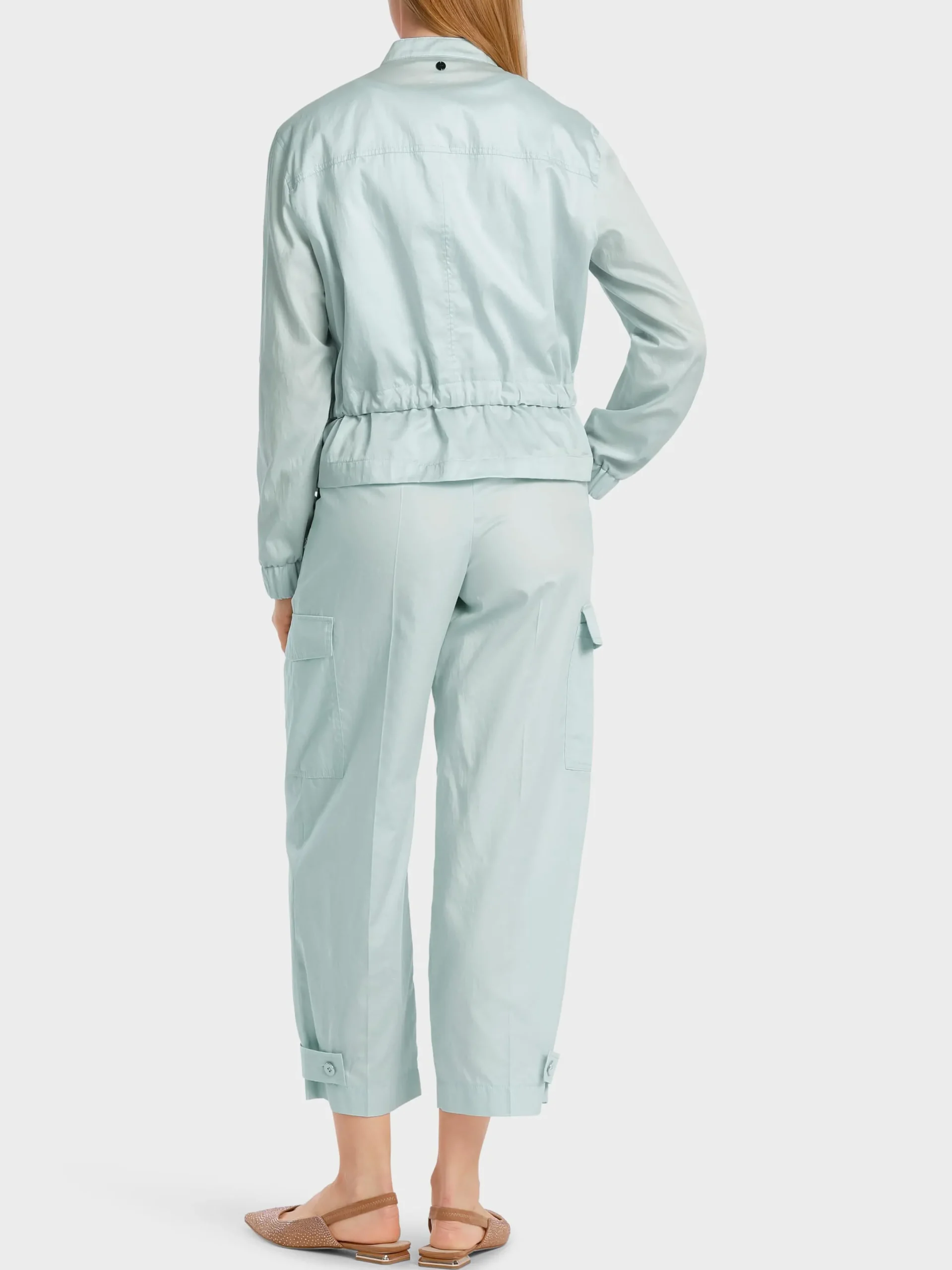 Marc Cain Jacken-BAUMWOLLJACKE MIT FUNKTIONELLEN DETAILS smoky ice new