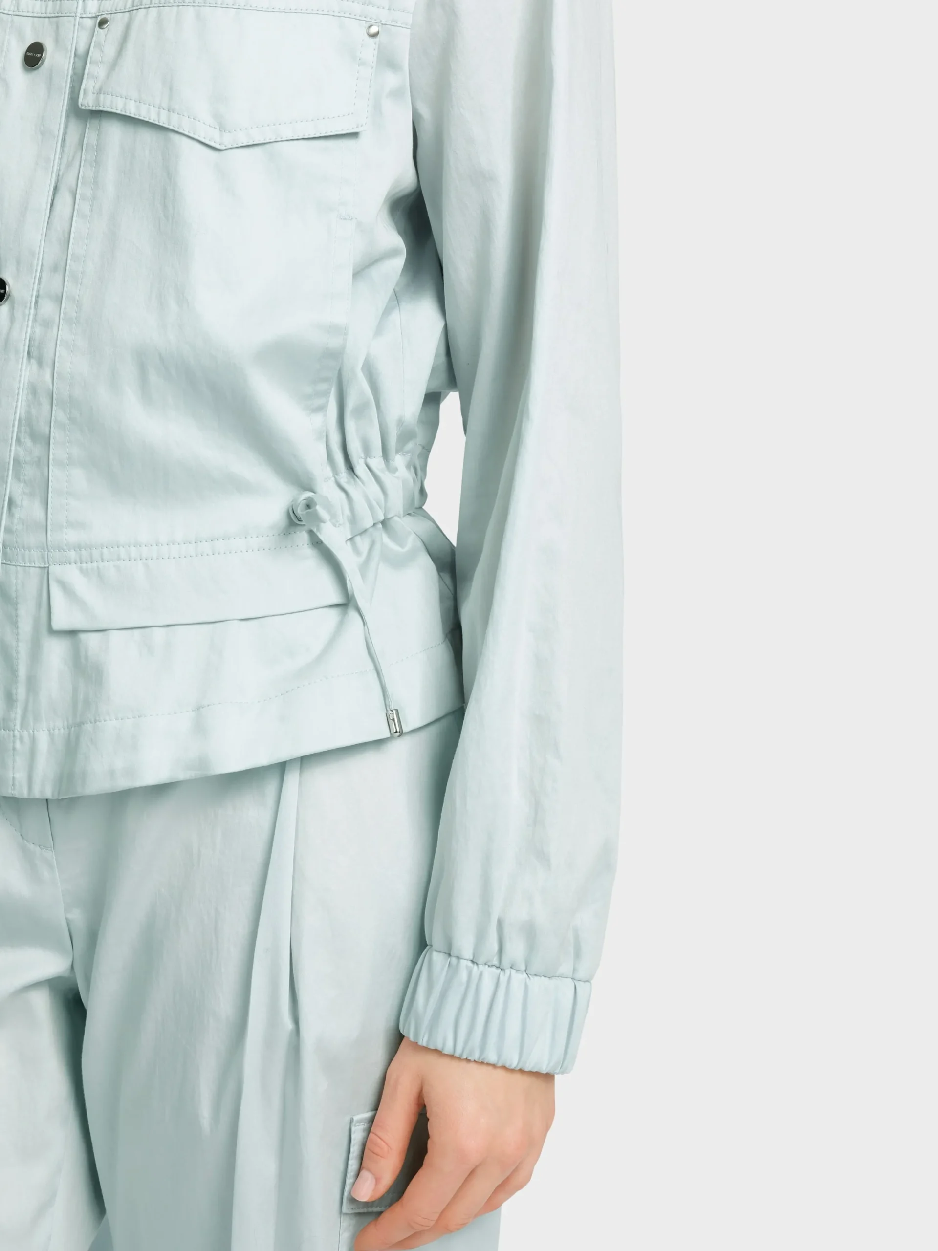 Marc Cain Jacken-BAUMWOLLJACKE MIT FUNKTIONELLEN DETAILS smoky ice new