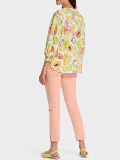 Marc Cain Blusen & Tuniken-BEDRUCKTE BLUSE pale lemon