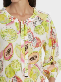 Marc Cain Blusen & Tuniken-BEDRUCKTE BLUSE pale lemon