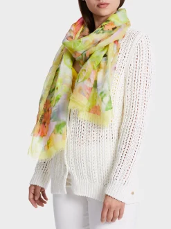 Marc Cain Accessoires-BEDRUCKTER SCHAL pale lemon