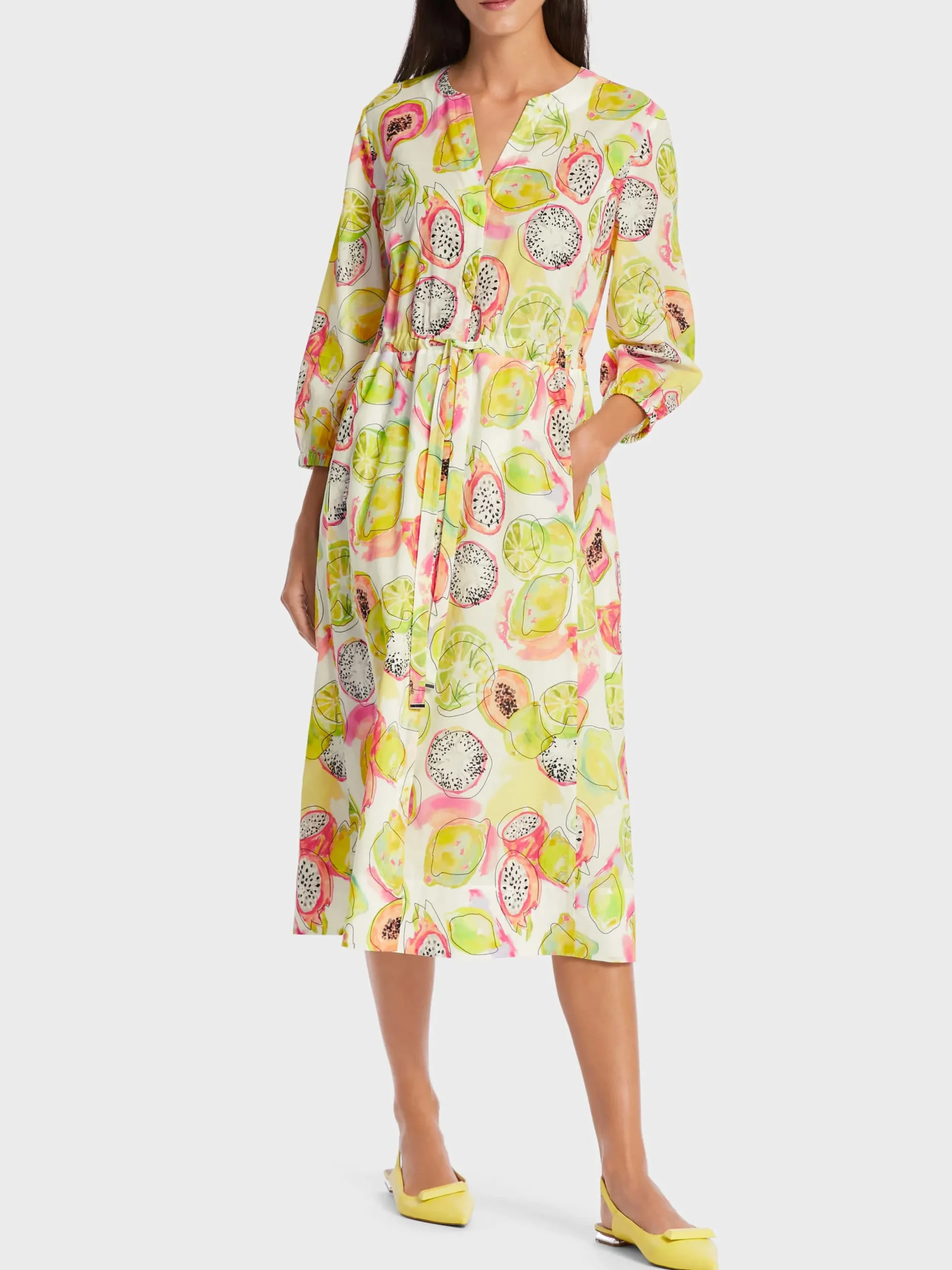 Marc Cain Kleider-BEDRUCKTES KLEID pale lemon