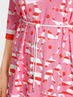 Marc Cain Kleider-BEDRUCKTES KLEID IN TUNIKAFORM lip gloss