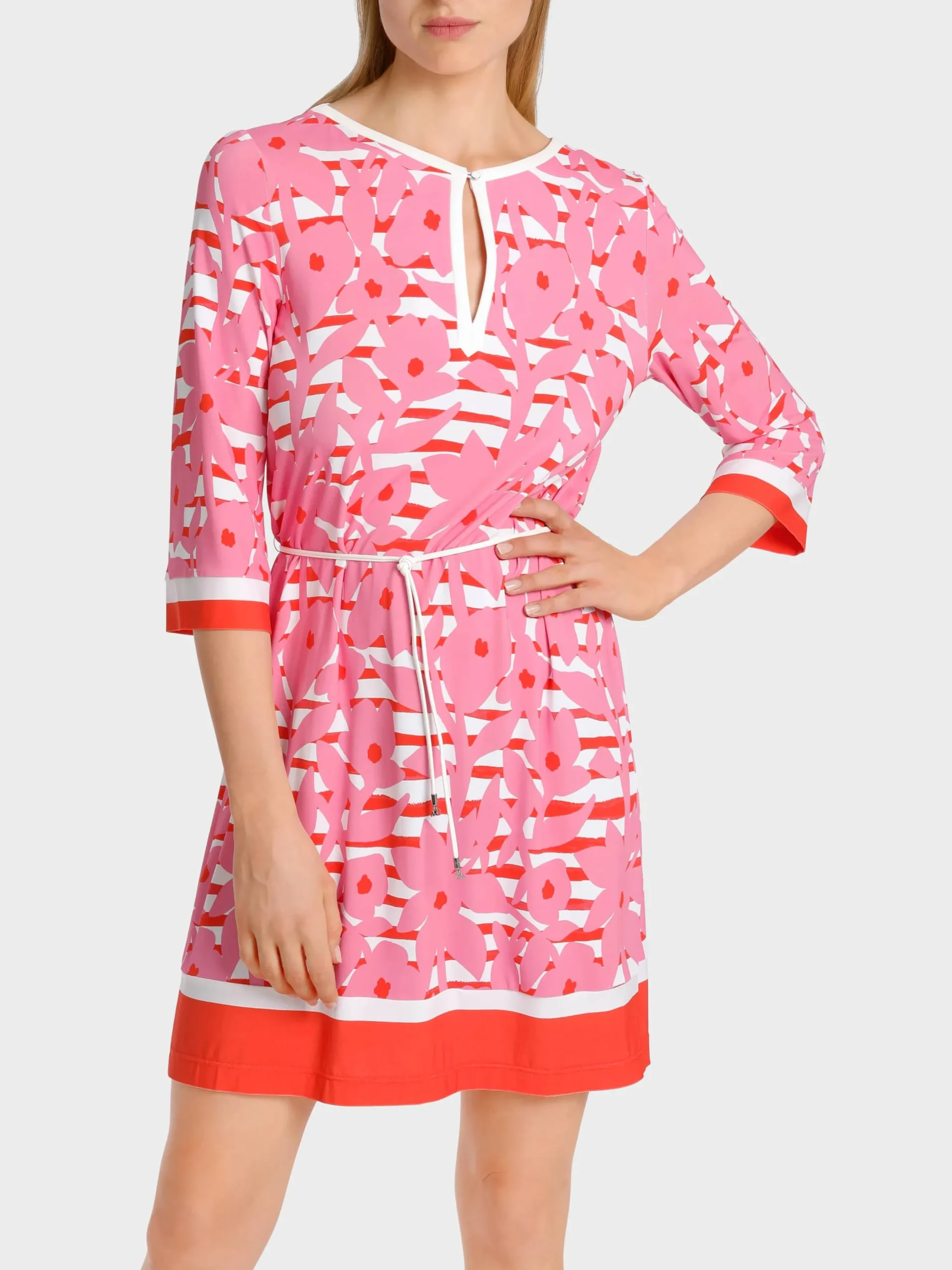 Marc Cain Kleider-BEDRUCKTES KLEID IN TUNIKAFORM lip gloss