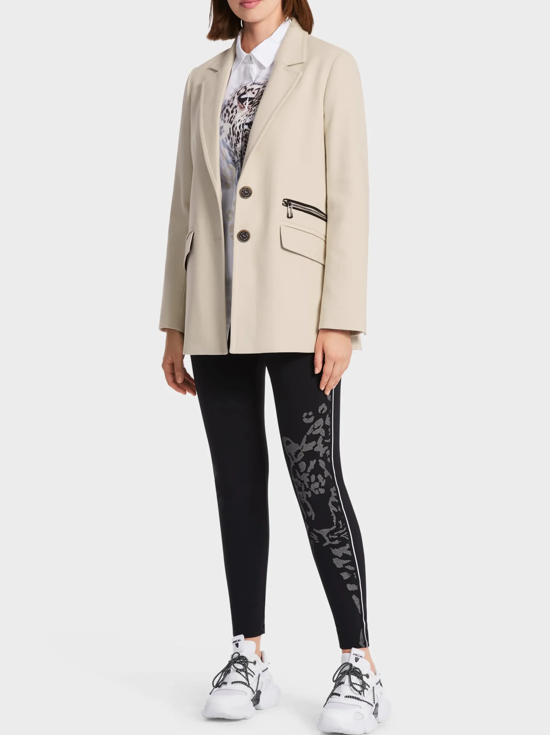 Marc Cain Blazer-BLAZER AUS BAUMWOLLE soft moon rock