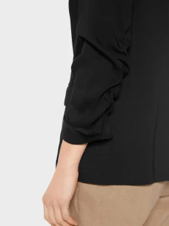 Marc Cain Blazer-BLAZER AUS LEINEN-VISKOSE-MIX black