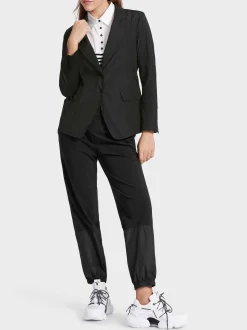 Marc Cain Blazer|Hosenanzüge-BLAZER AUS RECYCELTEM POLYESTER black
