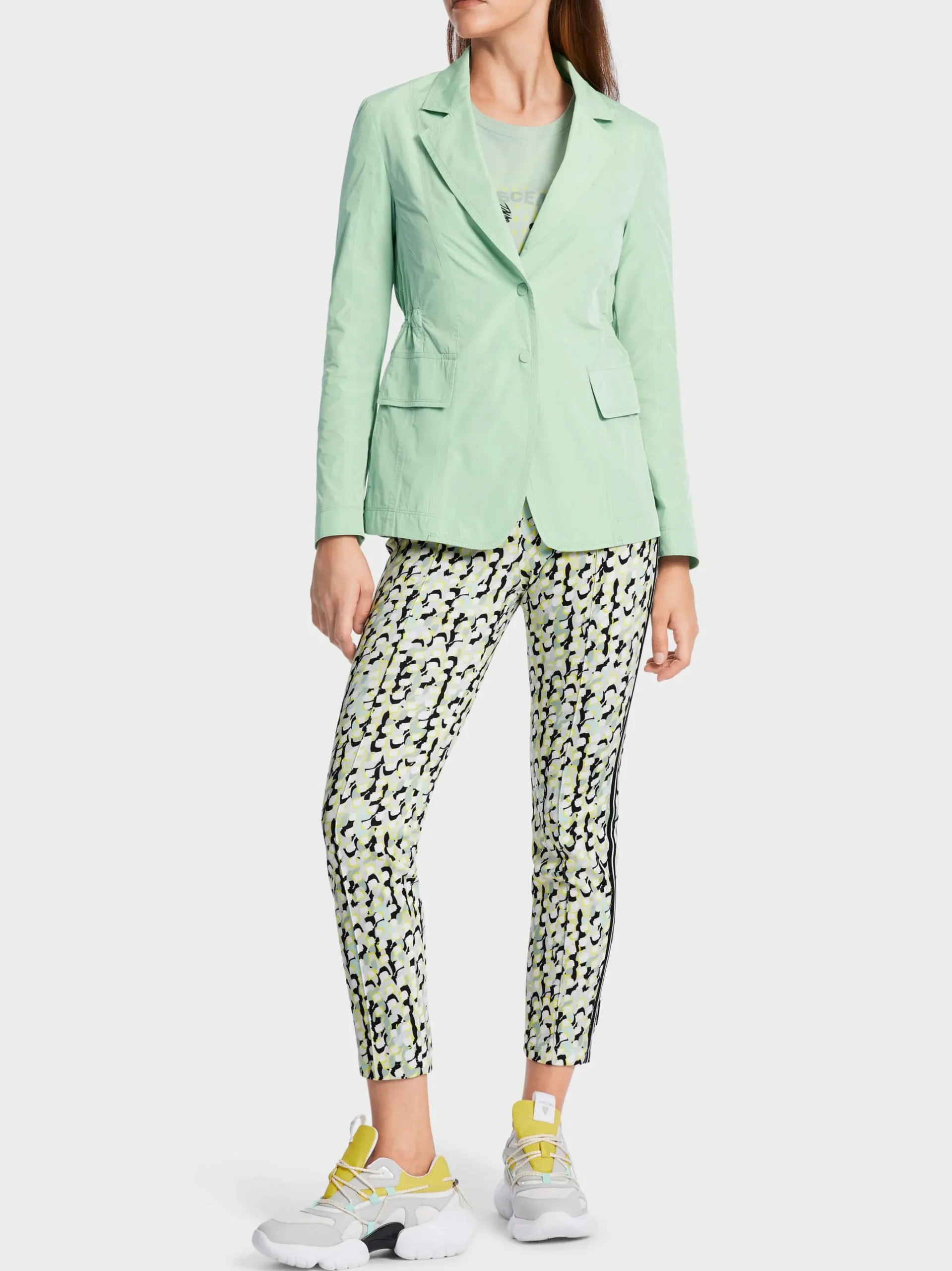 Marc Cain Blazer|Hosenanzüge-BLAZER AUS RECYCELTEM POLYESTER soft sage