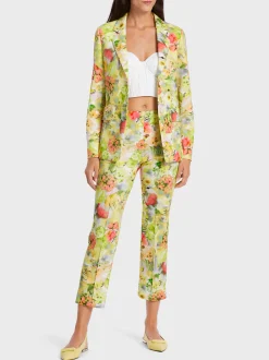 Marc Cain Blazer|Hosenanzüge-BLAZER IM AKTUELLEN BLURRY PRINT pale lemon