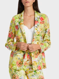 Marc Cain Blazer|Hosenanzüge-BLAZER IM AKTUELLEN BLURRY PRINT pale lemon