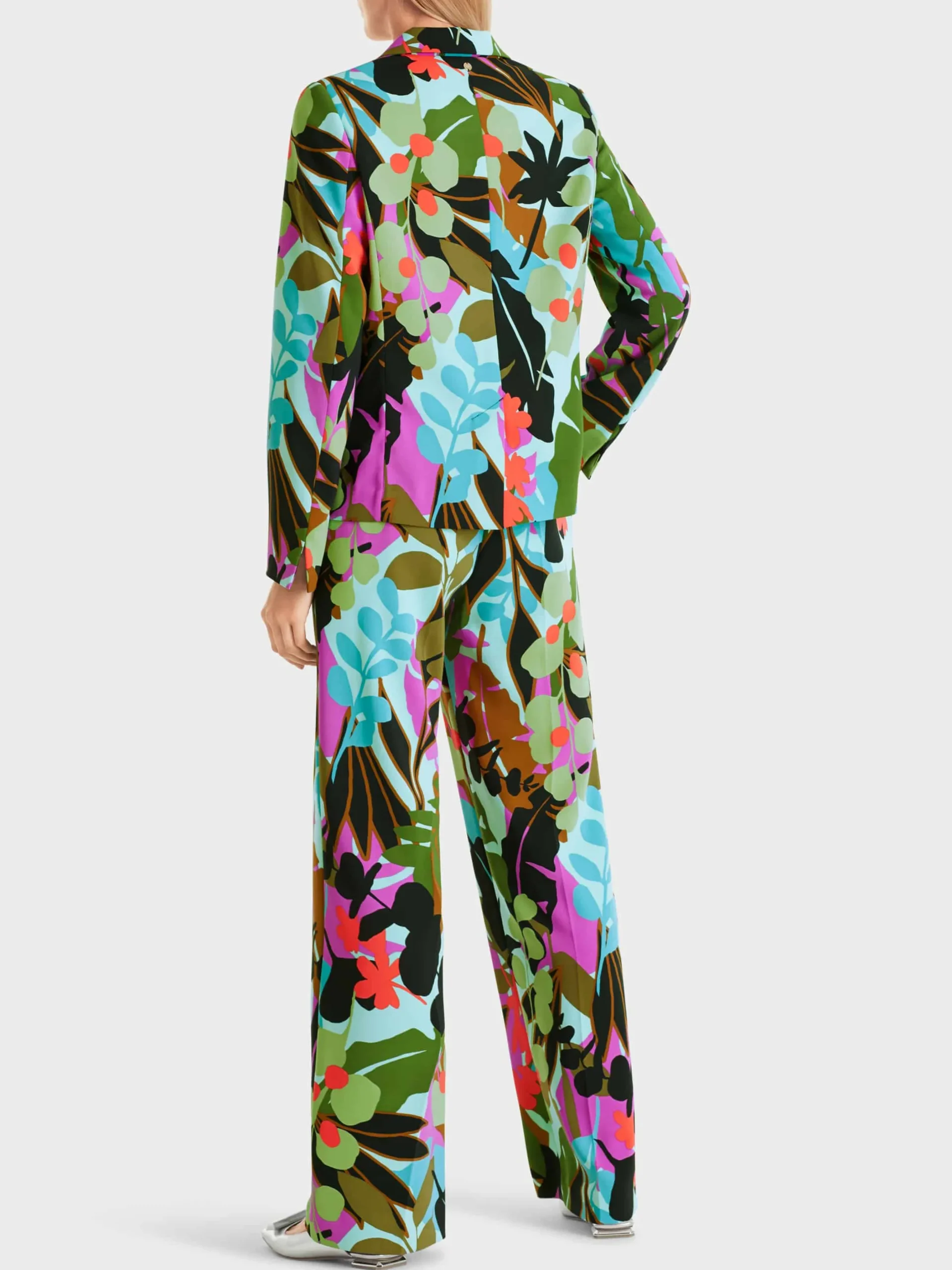 Marc Cain Blazer|Hosenanzüge-BLAZER IM BUNTEN BLATT-DESSIN soft malachite