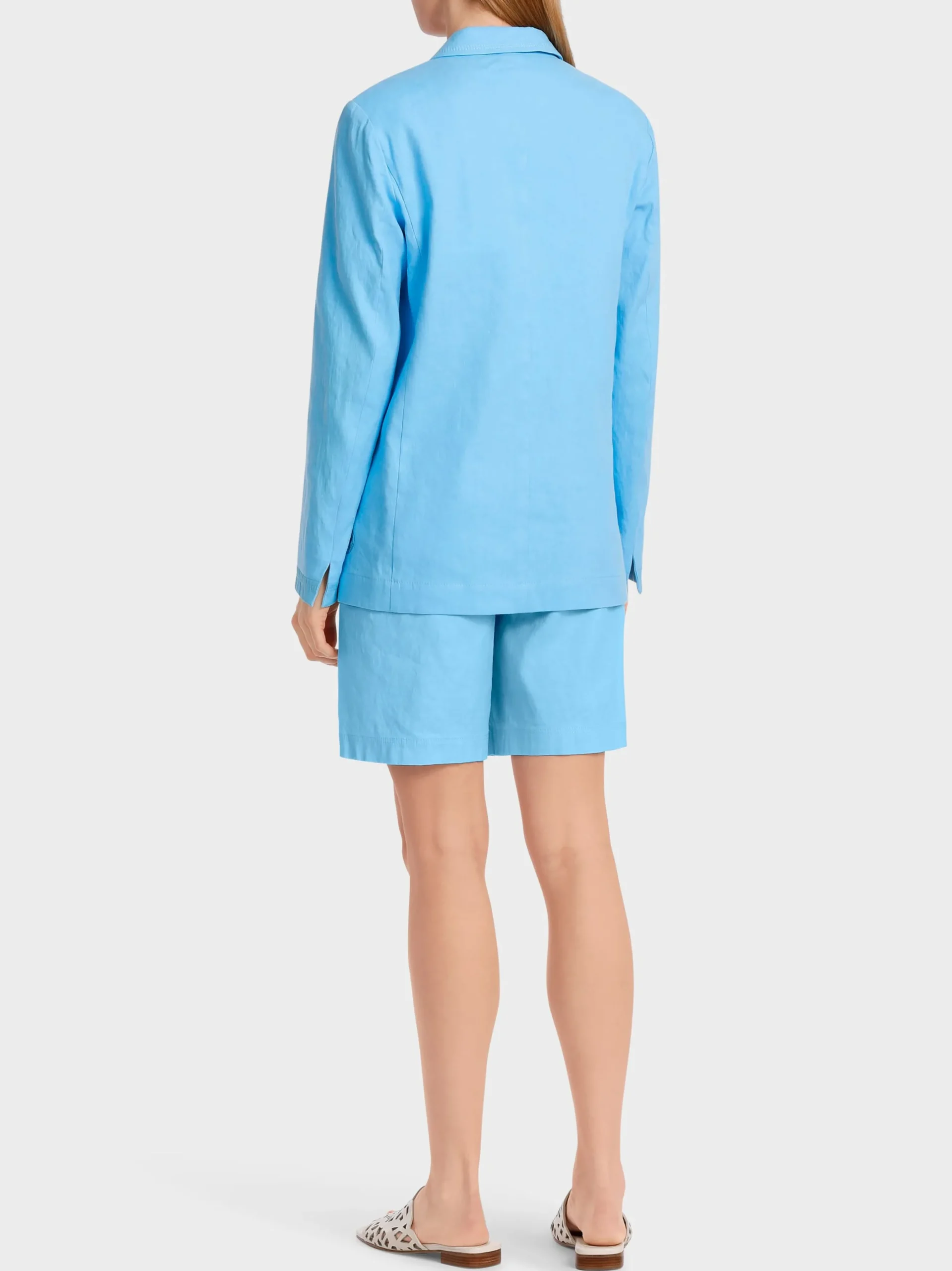 Marc Cain Blazer|Hosenanzüge-BLAZER IM KNITTERLOOK light turquoise