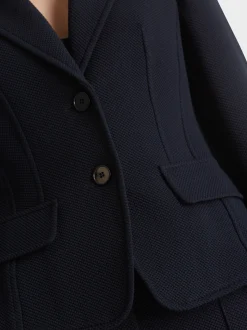 Marc Cain Blazer-BLAZER IM TAILORING-FIT midnight blue