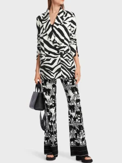 Marc Cain Blazer|Hosenanzüge-BLAZER IM ZEBRA-LOOK white and black