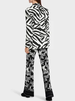 Marc Cain Blazer|Hosenanzüge-BLAZER IM ZEBRA-LOOK white and black