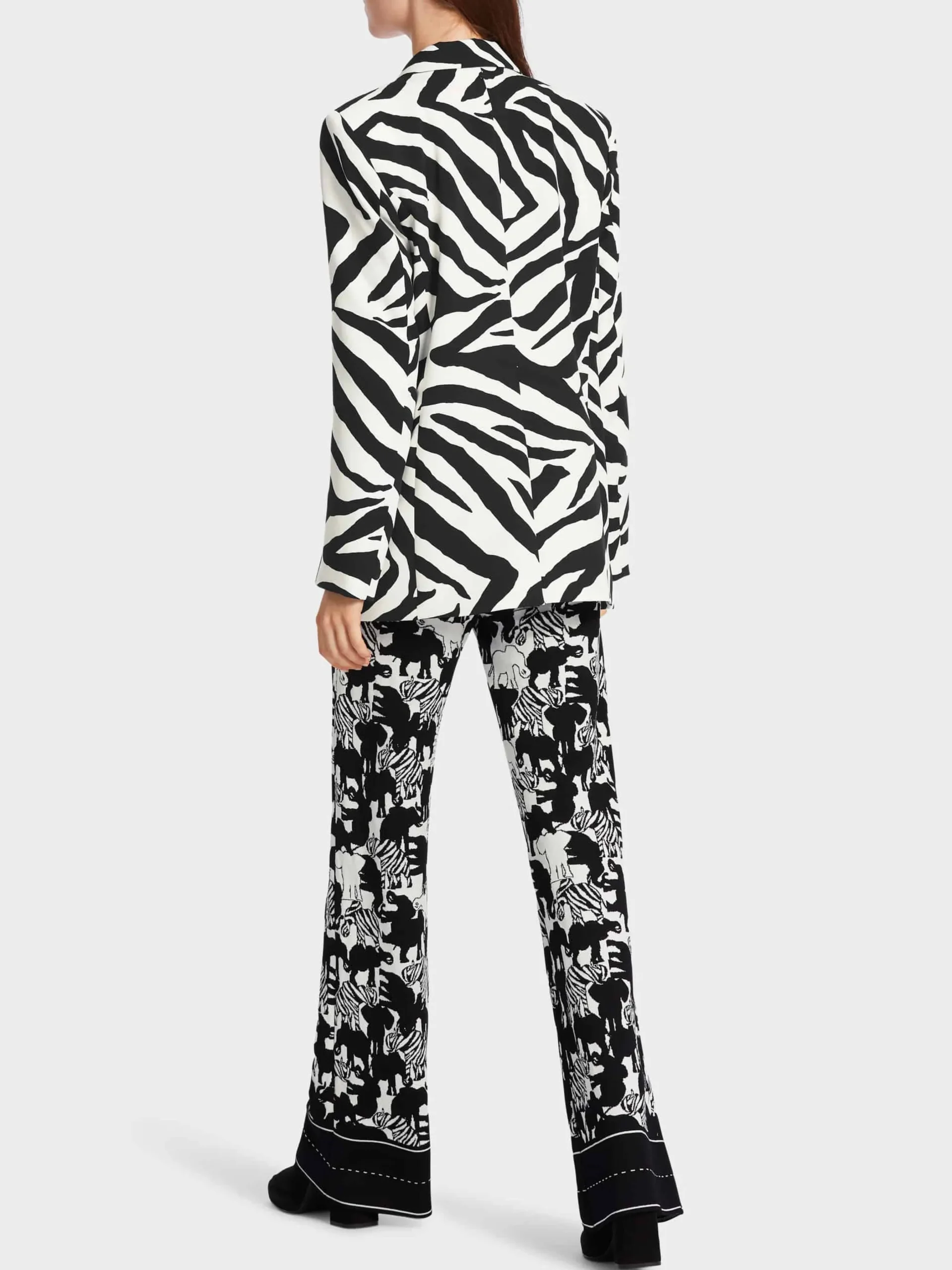 Marc Cain Blazer|Hosenanzüge-BLAZER IM ZEBRA-LOOK white and black