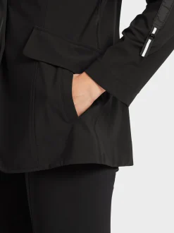 Marc Cain Blazer-BLAZER MIT GERAFFTEM ÄRMEL black