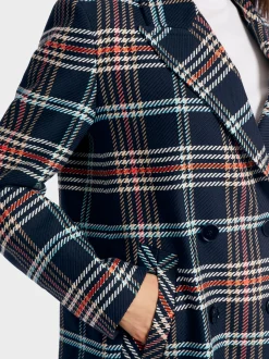 Marc Cain Blazer|Hosenanzüge-BLAZER MIT KARO-MUSTER midnight blue
