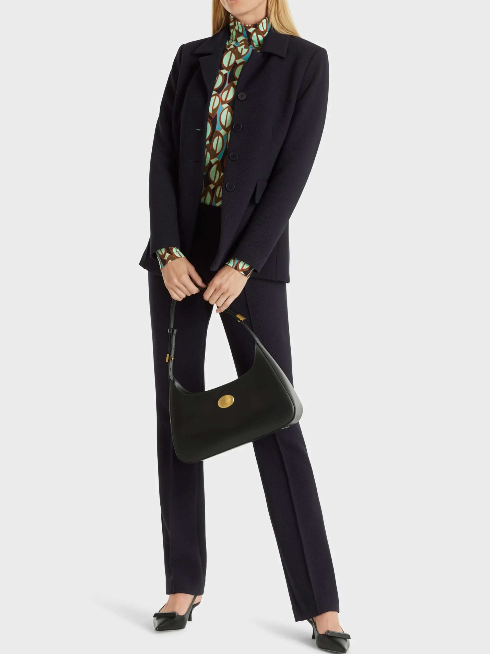 Marc Cain Jacken-BLAZER MIT SCHMALEM REVERS midnight blue