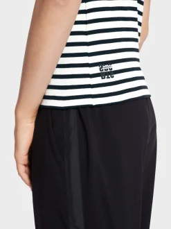 Marc Cain Blusen & Tuniken-BLUSE IM MATERIALMIX black and white