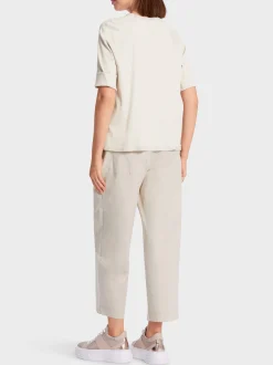 Marc Cain Blusen & Tuniken|Shirts & Tops-BLUSE MIT RAGLAN UND A-LINIE soft moon rock