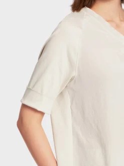 Marc Cain Blusen & Tuniken|Shirts & Tops-BLUSE MIT RAGLAN UND A-LINIE soft moon rock