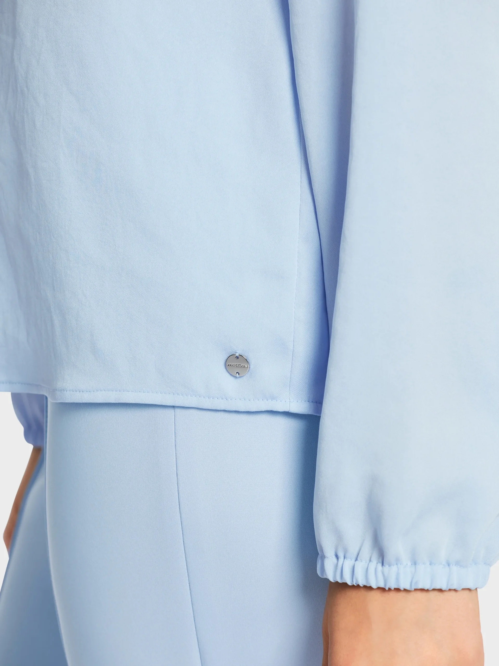 Marc Cain Blusen & Tuniken-BLUSE MIT RÜSCHEN soft summer sky