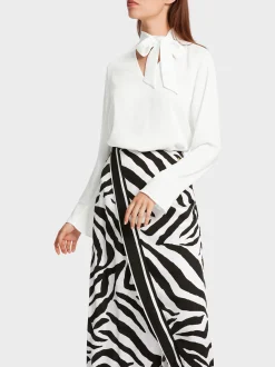 Marc Cain Blusen & Tuniken-BLUSE MIT SCHLUPPE off-white