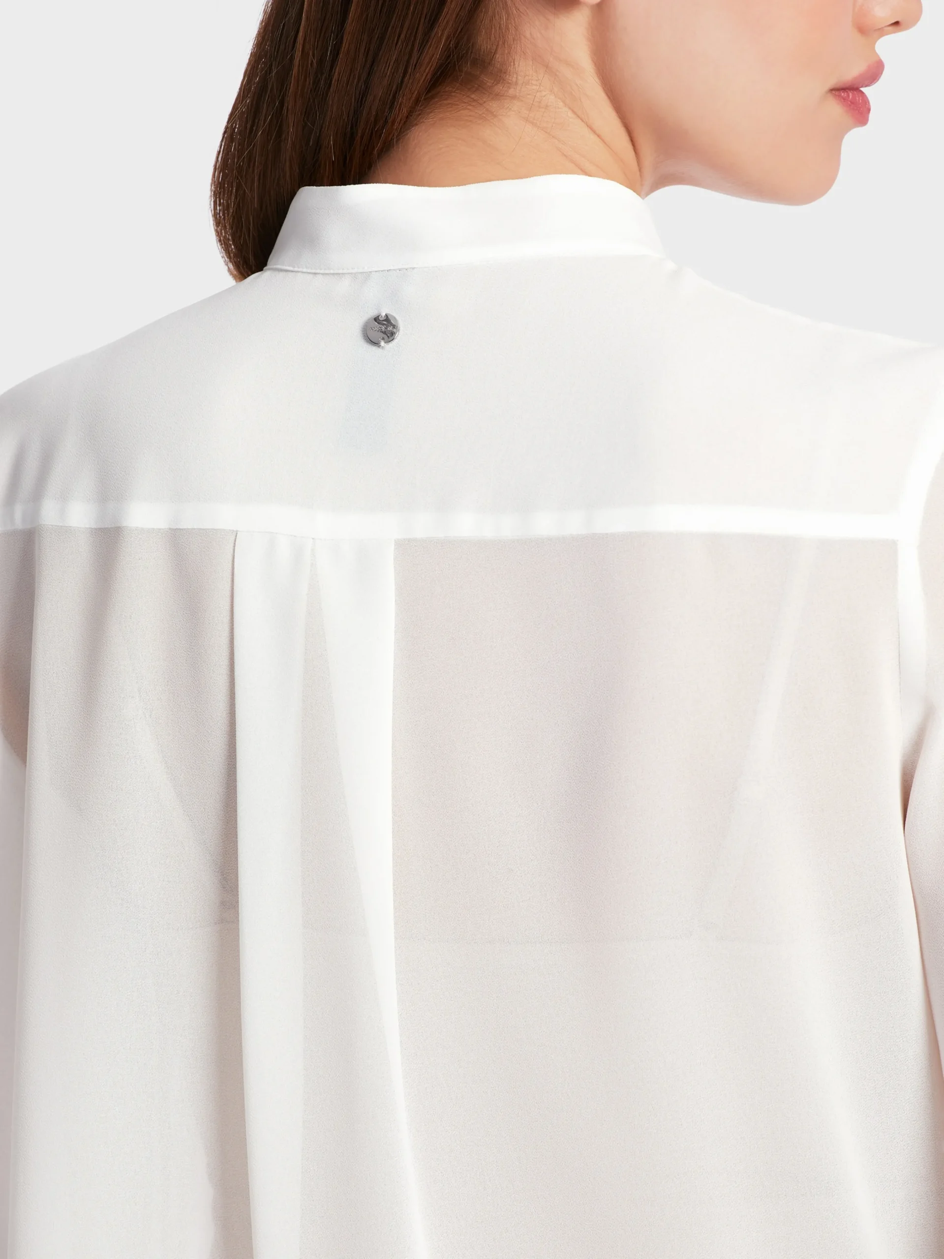 Marc Cain Blusen & Tuniken-BLUSE MIT VOLANTS off-white