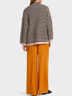 Marc Cain Jacken|Strick-CARDIGAN IM MUSTERMIX “RETHINK TOGETHER” soft rose