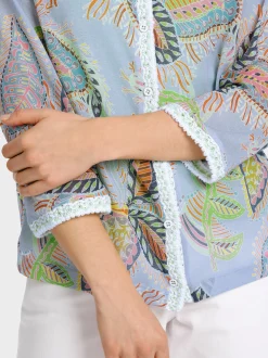 Marc Cain Jacken|Strick-CARDIGAN KNITTED IN GERMANY deep summer sky