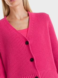 Marc Cain Jacken-CARDIGAN KNITTED IN GERMANY super pink