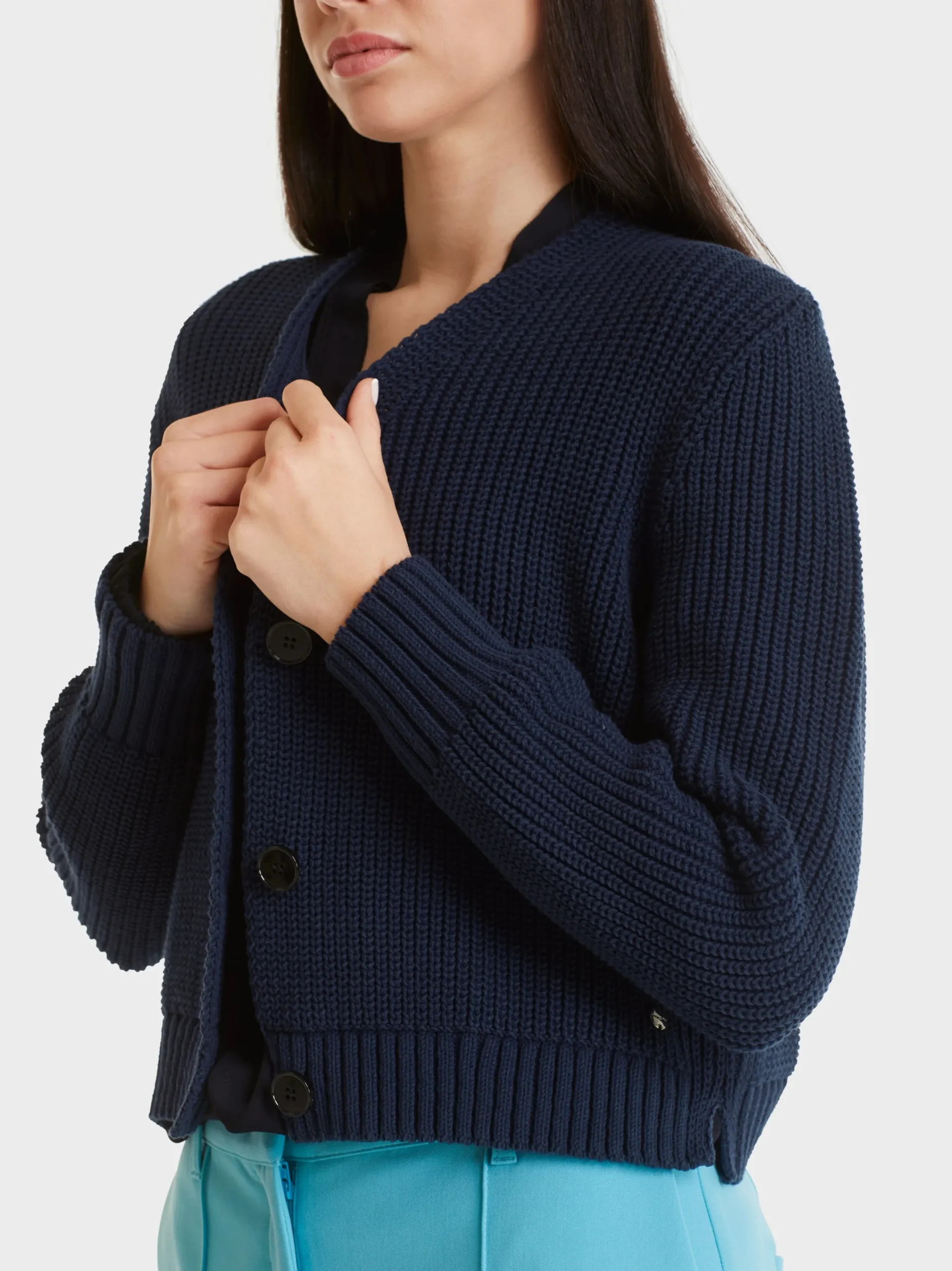 Marc Cain Jacken-CARDIGAN KNITTED IN GERMANY midnight blue