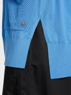 Marc Cain Jacken-CARDIGAN MIT LOCHINSERT bright azure