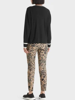Marc Cain Jacken|Strick-CARDIGAN "RETHINK TOGETHER" black