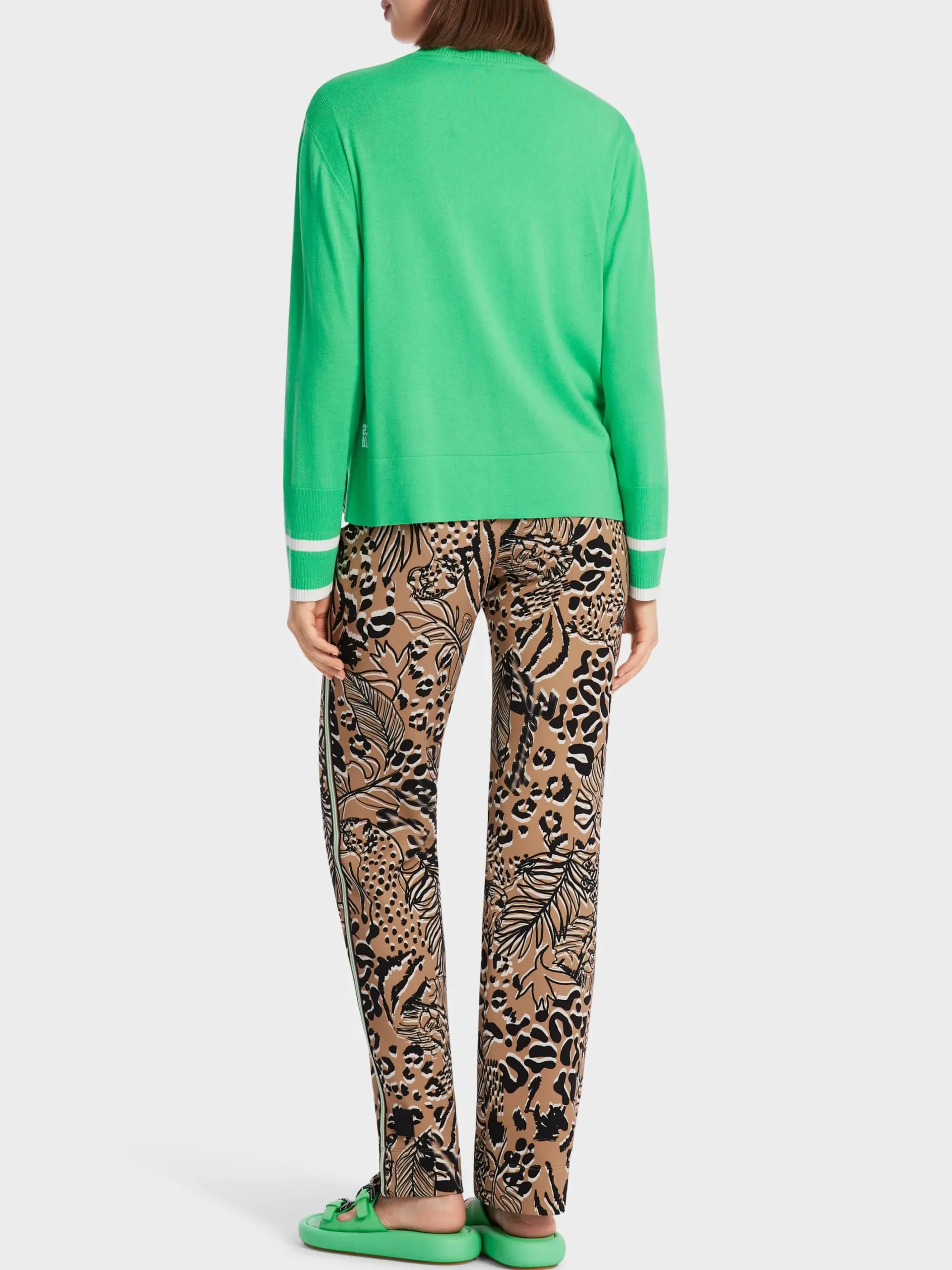 Marc Cain Jacken|Strick-CARDIGAN "RETHINK TOGETHER" new neon green
