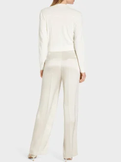 Marc Cain Jacken|Strick-CARDIGAN "RETHINK TOGETHER" off-white
