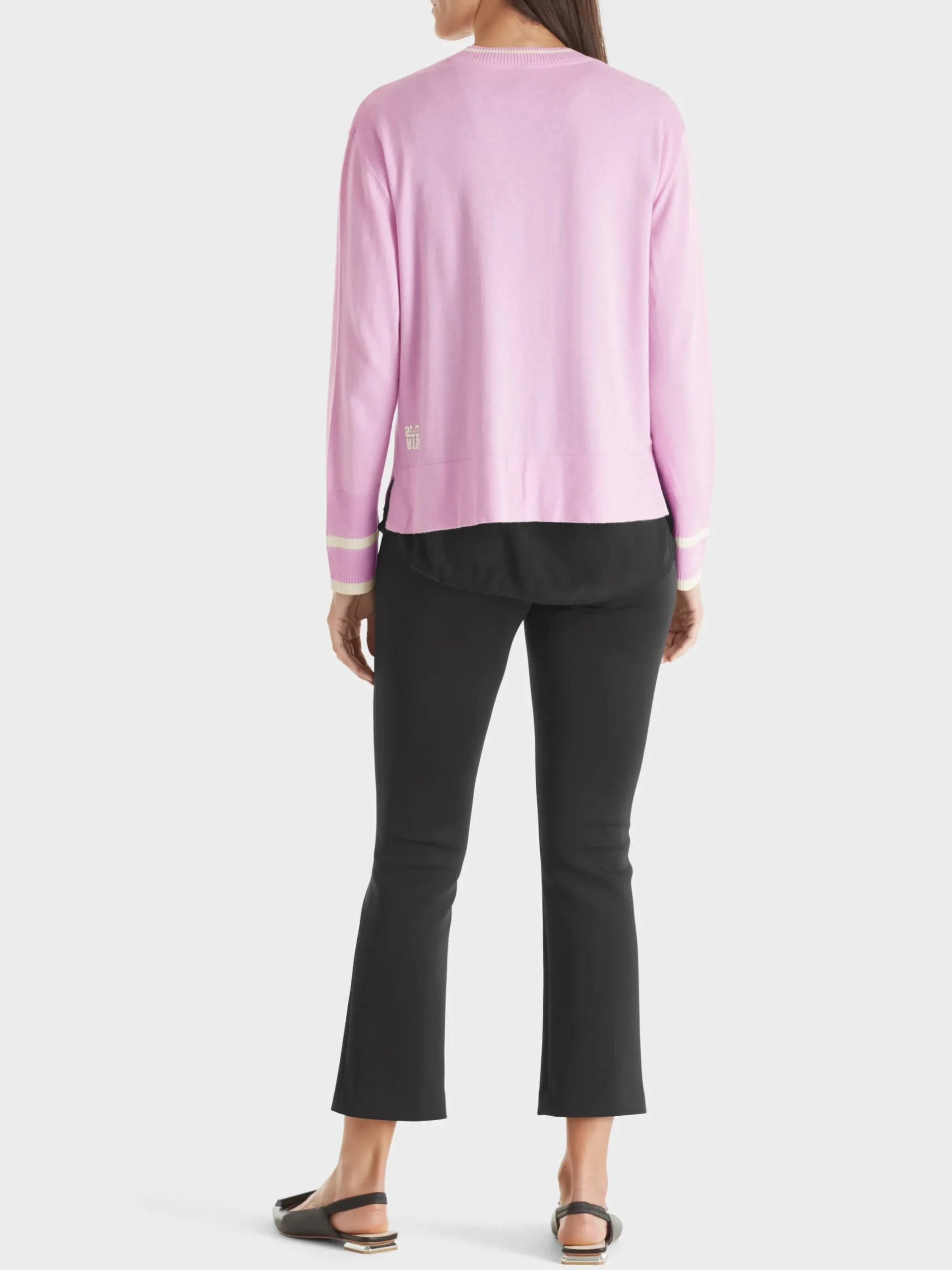 Marc Cain Strick|Jacken-CARDIGAN "RETHINK TOGETHER" bright pink lavender