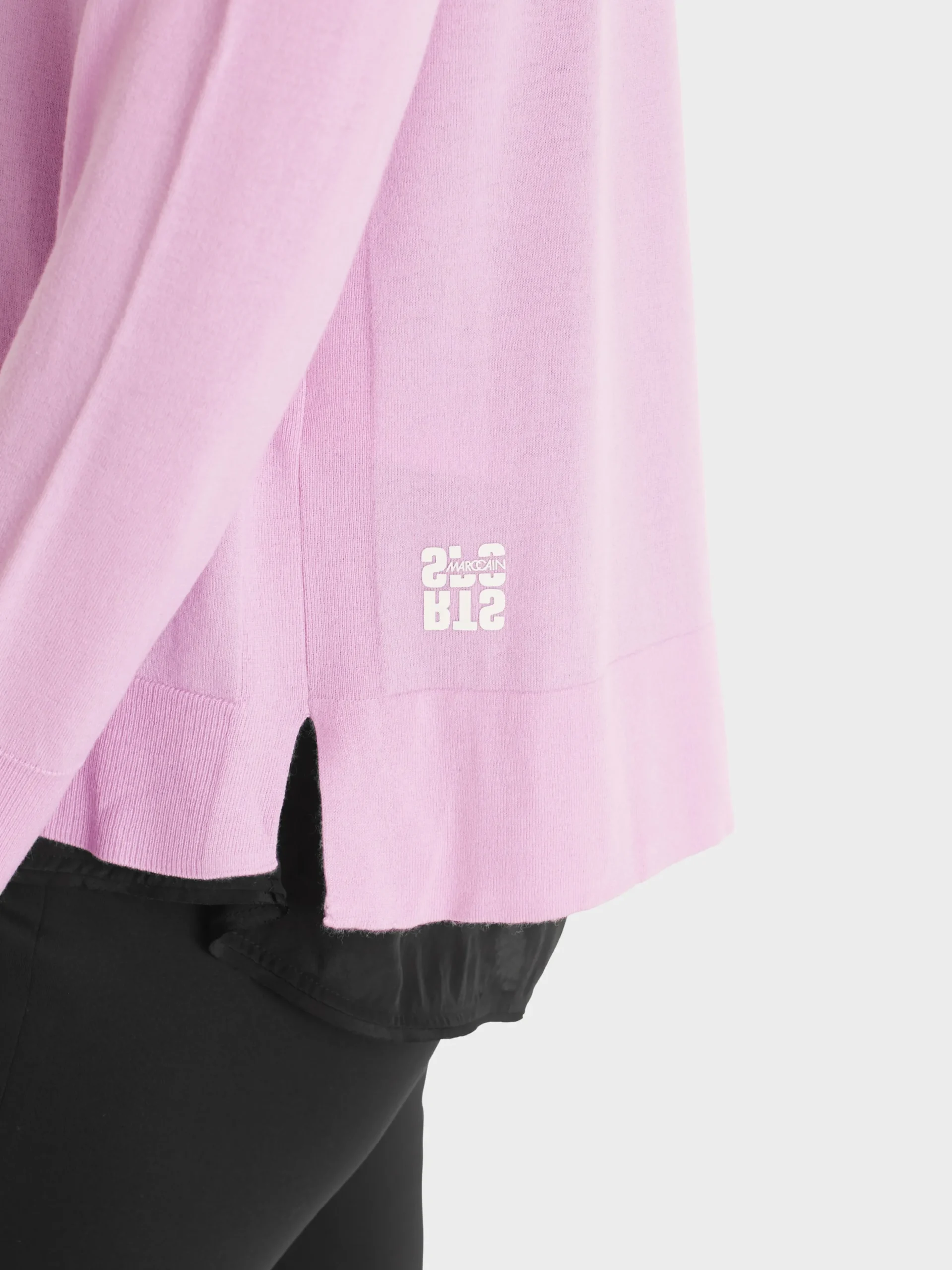 Marc Cain Strick|Jacken-CARDIGAN "RETHINK TOGETHER" bright pink lavender