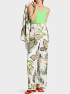 Marc Cain Shirts & Tops|Strick-CROPPED BUSTIER KNITTED IN GERMANY light apple green