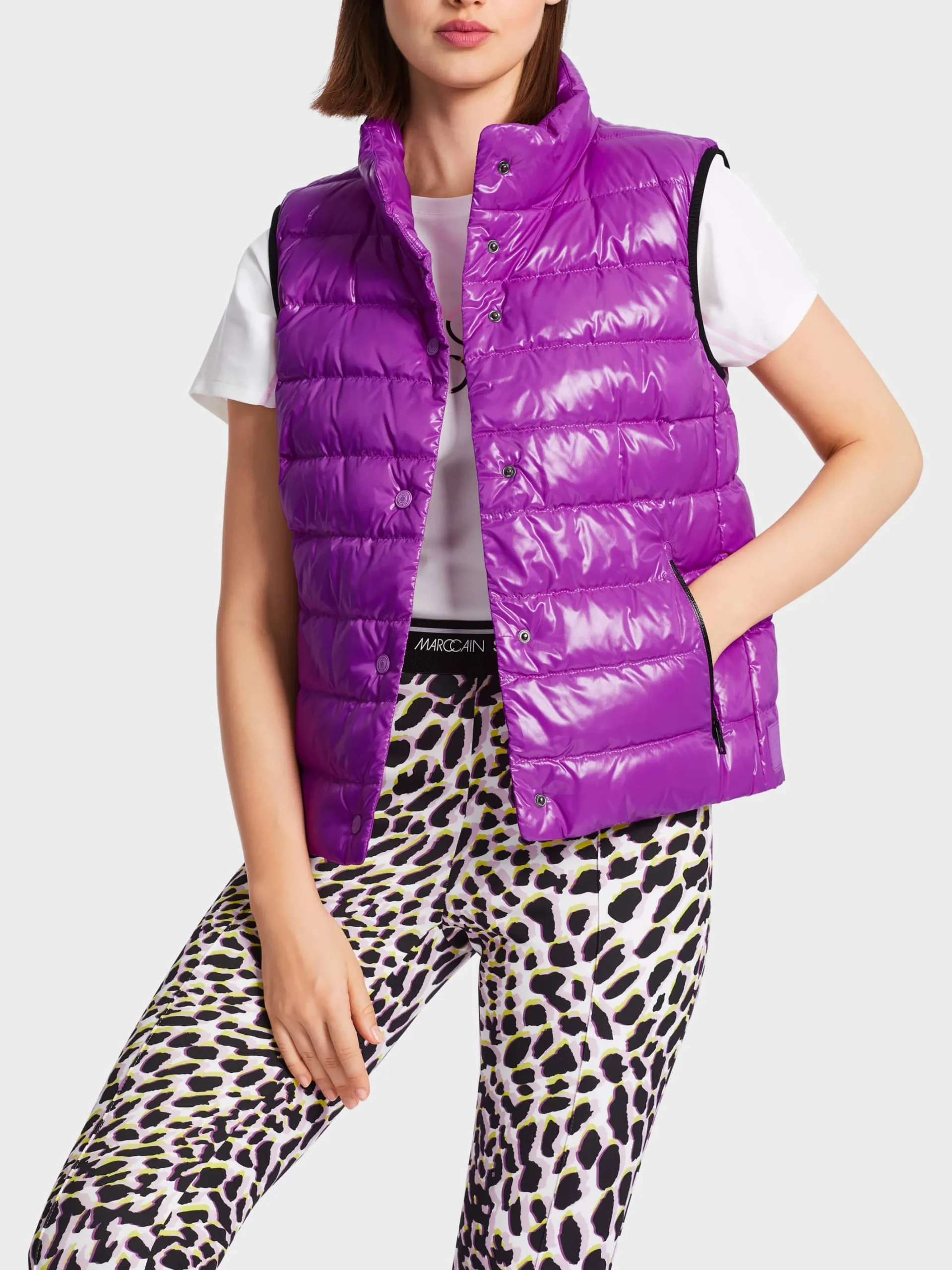 Marc Cain Jacken-DAUNENWESTE MIT STEHKRAGEN bright malve