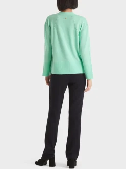Marc Cain Jacken|Strick-EDLER CARDIGAN "RETHINK TOGETHER" soft malachite