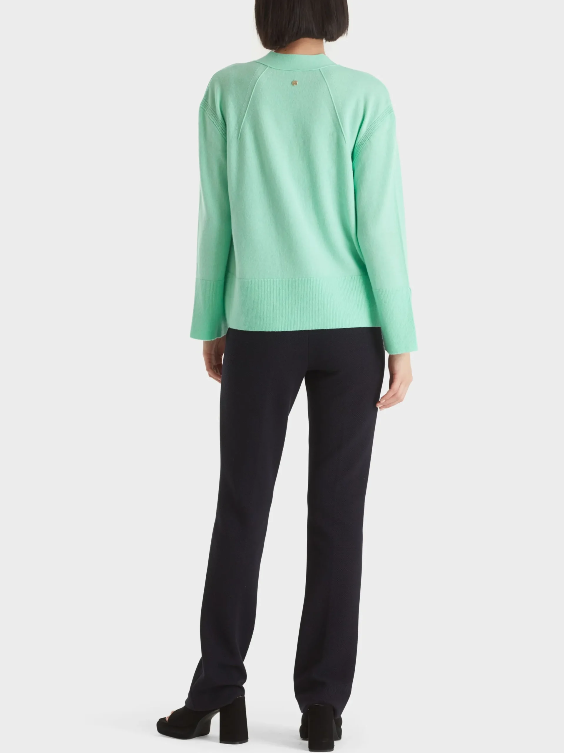Marc Cain Jacken|Strick-EDLER CARDIGAN "RETHINK TOGETHER" soft malachite