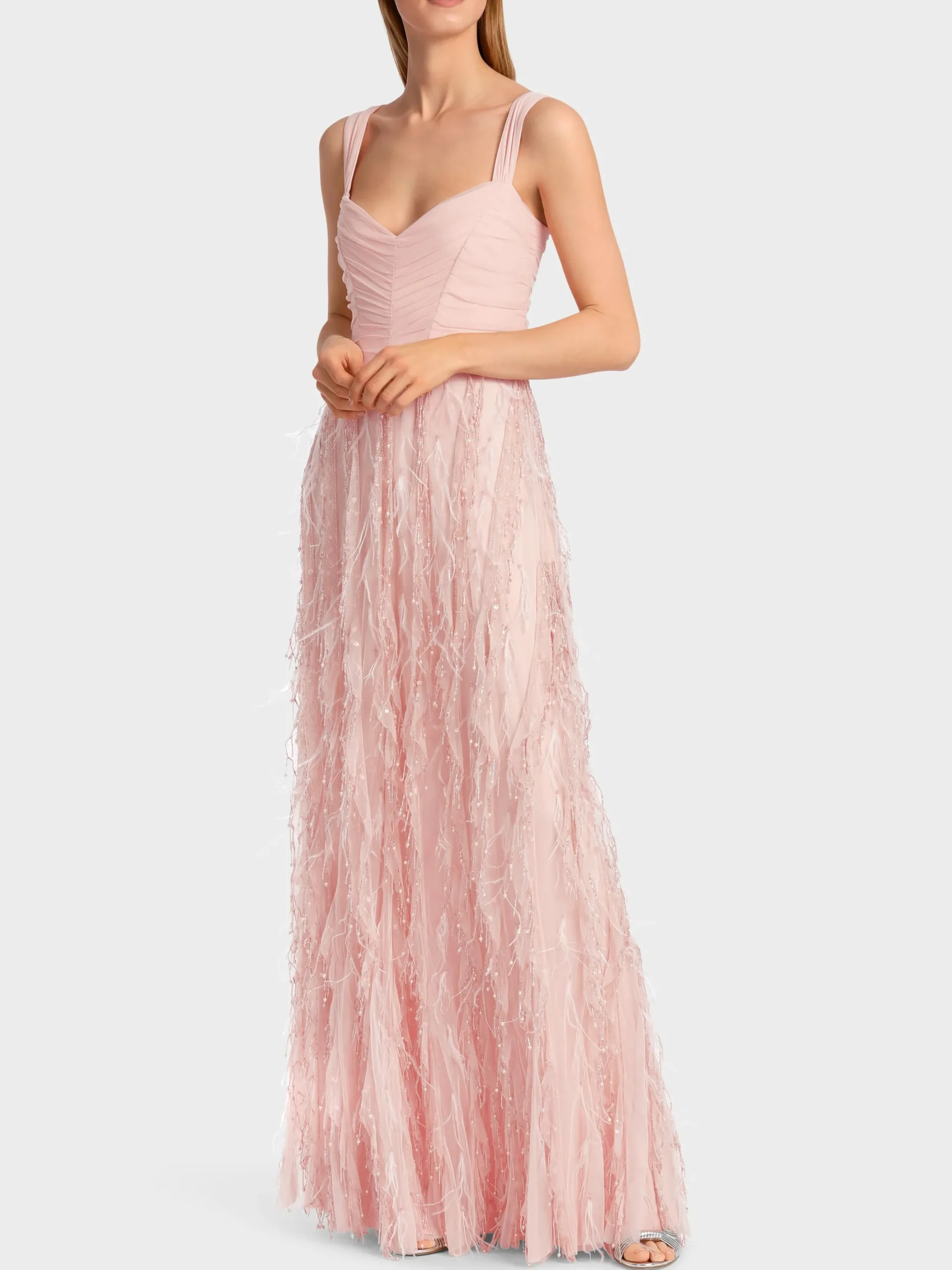 Marc Cain Kleider-EDLES TÜLLKLEID soft seashell