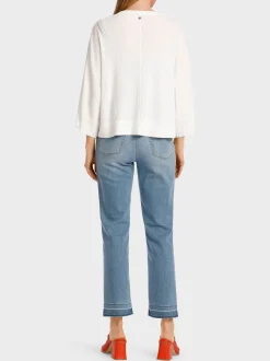 Marc Cain Strick|Jacken-ELEGANTER CARDIGAN IN KIMONOFORM off-white