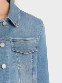 Marc Cain Jacken-FANCY JEANSJACKE “RETHINK TOGETHER” baby blue